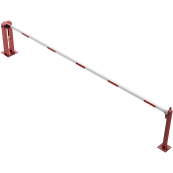 Manual barrier | with pneumatic spring | and fixed pole support | clear width: 5000 mm | with triangular lock